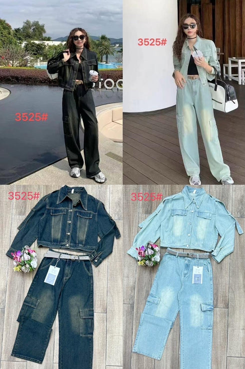 Women Casual Denim Co-Ord Sets